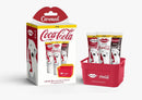 Kit Hidratante Labial Carmed Coca-Cola Cor Vermelho, Incolor e Marrom 10g Cada + Engradado